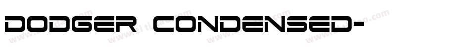 Dodger Condensed字体转换